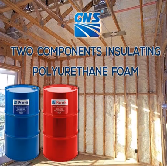 Gns Rigid Polyurethane 2 Component Polyol Mdi Mixture Polyurethane Foam for Cold Room Panel