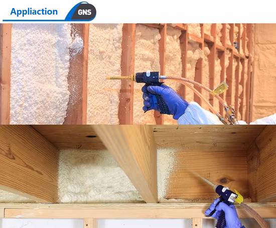 Gns Rigid Polyurethane 2 Component Polyol Mdi Mixture Polyurethane Foam for Cold Room Panel